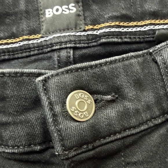 Boss Men’s Delaware Slim fit Black Denim Size 33X32 - Picture 10 of 11